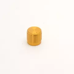 РУЧКА для переменного резистора D15ММ Металл Цвет-золотой - Ручки для переменных резисторов, кнопки для коммутации - Радиомир Саратов