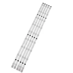 Светодиодная планка для подсветки ЖК панелей 32" 3V (9линз) D2GE-320SC0-R3 (650мм, 9 линз, алюминиевое основание) подключ.разъём 2PINшт.сбоку, 650ммх12мм, 9 св/д с линзами, платформа алюмин - 3V - Радиомир Саратов