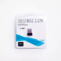 Wi-Fi АДАПТЕР USB 2.0 802.11N 600Mbps "WIRELESS" LV-UW01 (частота 2.4GHz) габ:16x33мм; материал: пластик; цвет: черный (переходник USB) - USB интерфейс - Радиомир Саратов