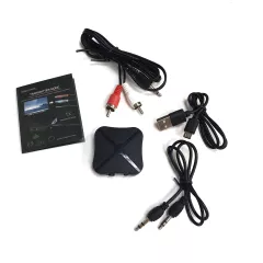 Bluetooth адаптер v 4.2 WIRELESS 2-in-1 KN319; AUX-гнездо / mini-USB-гнездо; прием сигнала RX / передача сигнала TX; Радиус передачи: до 10м; Встроенн.аккумулятор емк. 200mAh; Время автономн.работы: до 6ч;  для ПК, смартфонов, стереосистем; в компл: кабел - Bluetooth адаптеры - Радиомир Саратов