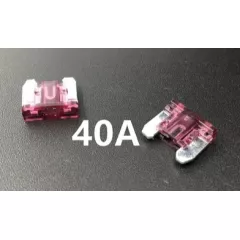 ПРЕДОХРАНИТЕЛЬ АВТО MICRO 40A (НИКЕЛЬ) флажковый (фиолетовый) (10,9мм х 9мм х3,8мм) - MICRO - Радиомир Саратов