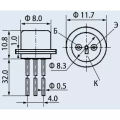 Транзистор 1Т308А - Германиевые - Радиомир Саратов