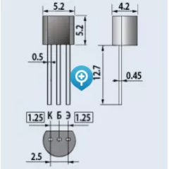 Транзистор биполярный КТ342ВМ TO92/КТ26 - Кремниевые - Радиомир Саратов
