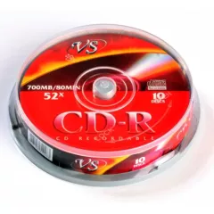 Диск оптический VS CD-R 80 52x CB/10 Ink Print компакт диск - Устройства ввода - Радиомир Саратов