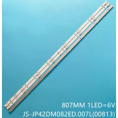 Светодиодная планка для подсветки ЖК панелей 42" (8+8+8линз) JS-JP42DM082ED.007L (КОМПЛЕКТ ИЗ 3-Х ПЛАНОК по 8 линз на каждой) - 3V  - Радиомир Саратов