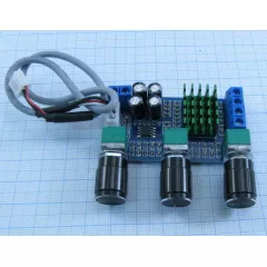 Модуль: Аудио Усилитель цифр, стерео 2-канальн. ( 80W+80W )  ( на м/сх TPA3116D2 ) регулир.высок/низк.частот. Uпит=12-24V; КПД>90%; защита от перенапряж/низк.напряж, перегрева, КЗ. для проектов ARDUINO - Аналоговые усилители звука (модули) - Радиомир Саратов