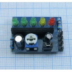 Модуль-индикатор заряда на KA2284 Arduino  Питание 5-12V (29х21х13) LED индикатор уровня сигнала/заряда предназначен для св/диодной индикации уровня перем.аналогового сигнала (индикация настройки тюнера,инд. ур. сигн.на линейном вых., - Индикация заряда аккумуляторов - Радиомир Саратов