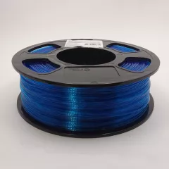 Материал для печати для 3D принтера Филамент Geek Filament PETG. Blue sky Transparent / Голубой / 1.75 мм  1кг   T плавления в диап. 225°С-235°С ;Температура деформации- 90°С Отсутствие сушки Предел прочности:31 МПа/ на разрыв 27 Мпа; удлинение при разрыв - PETG материал для 3D печати. - Радиомир Саратов