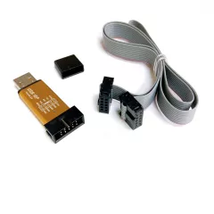 Программатор USBASP  V2.0 на ATMEGA8 в алюминиевом корпусе с колпачком (кабель ISP-10PIN) для вн/сх. программир м/к AVR ATTiny, Atmega ,S51 и др. Подкл.к USB (не треб.COM-порт!); длина провода=65см; скор: до 5кБайт/с; 3,3V/ 5V(рег.) - Программаторы для микросхем - Радиомир Саратов