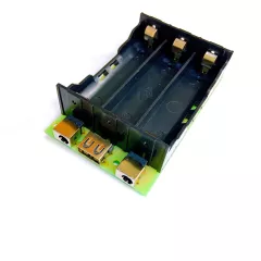 МОДУЛЬ автономного питания QBAT PB3S-1865 (5/12V) c контроллером Li-on АКБ 3S с выходным током до 10А, индикатором остаточного заряда и понижающим DC-DC преобразователем на 3,3/5/9V 5А (опционально); аккумуляторы в комплект не входят. - Модули автономного питания на АКБ - Радиомир Саратов