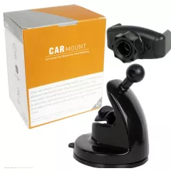 Автомобильный держатель для смартфона в АВТО ( на присоске, шарнир, цвет-черный  Y-BJ017+XP057	 ) - Держатели для мобильных устройств автомобильные - Радиомир Саратов