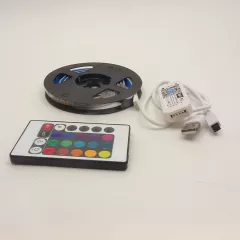 Подсветка с WI-FI контроллером: св/диодная лента (SMD5050/30) IP20  Цвет RGB  ( L=1м;  300 Lm; 4.5W); Питание контроллера:  USB 5-24В/1000mA; предназначен для подсветки: мебели, лестничных и прикроватных пространств, проходных помещений и т.д    Огонек OG - Интерьерное освещение - Радиомир Саратов