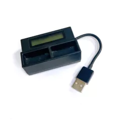 ЗАРЯД УСТР. Для 1-2-х АКБ Li-Ion GoPro BT-201/301/302 (для экшн-камеры)+устройство с USB-разъемом 2 независимых канала, LCD дисплей,автом.опред. полного зар. аккум. I=1000/500mA; Кабель USB-AM/microUSB. - Разные зарядные устройства - Радиомир Саратов