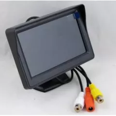 Монитор для автомобильных камер с козырьком 4.3" Z430A(842) TFT-LCD цветной; два видеовхода; NTSC-PAL; DC 12V; -20°C..+50°C; на кронштейне (на скотче) - Мониторы для Авто - Радиомир Саратов