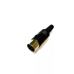 ШТЕКЕР DIN 13 PIN (СШ-13) пластик на кабель; контакты: Никель - DIN 13PIN - Радиомир Саратов