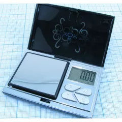 Весы цифровые 0 - 100гр х 0,01гр. ATP-168; с подсветкой; (бат CR2032 (3V) +чехол в комплекте); Digital Pocket Scale -  0-100гр - Радиомир Саратов