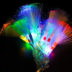 Гирлянда св/д RGB 28LED дл=4,2м "Нить - Одуванчики" Быстрое изменение цвета, AC220V, контроллер, прозрачный провод - Гирлянды,св/д лампы, шары для праздников - Радиомир Саратов