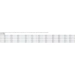 Светодиодная планка для подсветки ЖК панелей 55" 6V (11линз) Комплект из 5 планок, каждая из которых состоит из двух частей: части A -5линз и части B-6линз - 55" - Радиомир Саратов