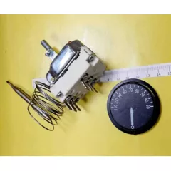 Терморегулятор капиллярный для электродуховок и электроплит 3-х фазный 30-110°c 250VAC, 16A, 6pin, под клемму 6,3мм - Терморегуляторы (Термостаты) 3-х Фазные - Радиомир Саратов