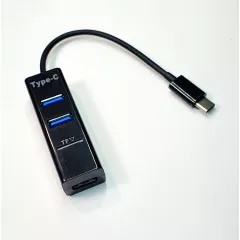 Разветвитель USB 2.0 (3 входа) 3port Штекер TYPE-C; Орбита НВ-117 + CARD READER TF 480mbps длина кабеля 0,1м (Концентратор USB (HUB)+картридер) - Разветвители USB - Радиомир Саратов