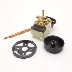 Терморегулятор капиллярный для умывальника, дачного душа, тепловентилятора 3pin 0-40C AC250V, 16A, под клемму 6,3мм L-капиляра 1,0 (WKC-40S2/WKC-40C2) - Терморегулятор капиллярный для умывальника, дачного душа, тепловентилятора и т.д - Радиомир Саратов