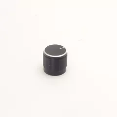 РУЧКА для переменного резистора D15ММ Металл Цвет-черный - Ручки для переменных резисторов, кнопки для коммутации - Радиомир Саратов