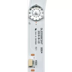 Светодиодная планка для подсветки ЖК панелей 32" 6V (7линз) DLED32GC2x7 (изогнутая, 7 линз) 2 разъема подключ. по 3PIN гн. - 6V - Радиомир Саратов