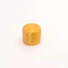 РУЧКА для переменного резистора D21ММ высота 17мм 5.5мм круг Плстик  Цвет-золот - Ручки для переменных резисторов, кнопки для коммутации - Радиомир Саратов