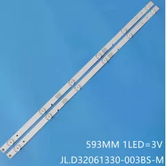 Светодиодная планка для подсветки ЖК панелей 32" 3V (6линз) JL.D32061330-003BS-M (595 мм, 6 линз) - 3V - Радиомир Саратов