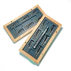 Отвертка  Xiaomi Atuman DUKA X-MINI (24 в 1) с набором бит, в деревянном кейсе, биты из легированной хромированной молибденовой стали, отвертка из кованого алюминия; Прочная магнитная фиксация бит; - Отвертки, наборы отверток - Радиомир Саратов