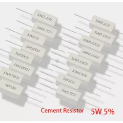 РЕЗИСТОР 5W       0.25 OM керамика SQP5 RX27-1 (SQP, 5W, R25) (Замена ПЭВ, С5-35, С5-37) (Размеры 23х11х10мм) -  5W - Радиомир Саратов