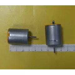 ДВИГАТЕЛЬ ЭЛЕКТРИЧЕСКИЙ DC12V 30.5x24.5mm (1,25W , реж. холост. хода -5600об/мин , 0,02A) RF-370C (XTL-15370) (RF-370C-15370) (d=24.5 х h=30.5мм цилиндрич. вал 2мм длина 10.4мм) жест. выводы  (Двигатель 370 12V) - Электродвигатели 12V - Радиомир Саратов