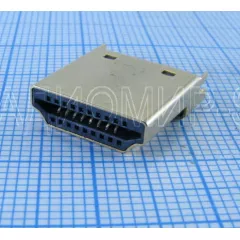 РАЗЪЕМ HDMI 6 штекер(корпус) с гнездами(внутрен. контакты) вертикальное крепление - HDMI, 1394 ( разъемы ) - Радиомир Саратов