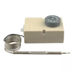 Терморегулятор для холодильника капиллярный 3pin -30 - +30C F2000 КИТАЙ 16(4)A-250-380VAC, Lк=1500мм, для промышл. холодильника, 86х58х34(48)мм (TR(TW)711/NII) ручка со шкалой - Терморегуляторы (Термостаты)  3PIN - Радиомир Саратов