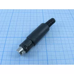 ШТЕКЕР MINI DIN 8 pin (S-VIDEO) пластик на кабель - MINI DIN 8PIN (S-VIDEO) - Радиомир Саратов