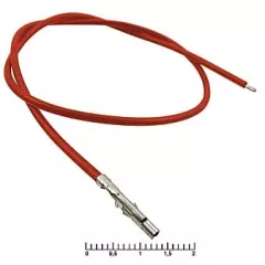 Контакт питания (гнездо) на проводе L=30см (MF-F 4,20mm AWG20 0,3m Red) (Красный) (Для разъемов серии MINI-FIT) - низковольтные контакты проводом к MINI-FIT - Радиомир Саратов