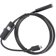 ВИДЕОЭНДОСКОП Гибкая камера, Android (micro USB/USB)  (d=8мм- гибкий кабель 5м)  IP67  2.0Mpix (HD); PAL 640:480/1280:720; подсветка 6LED; OC: (Android; windows XP/VISTA7;8); DC 5V; съемное зеркало для угловой съемки - Видеоэндоскопы- micro USB/USB/Type-C - Радиомир Саратов