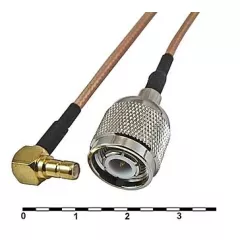 Антенный кабель-переходник TNC-J3Y/SMB-JW3-RG316-30 (кабель 30см) вч разъем - TNC - Радиомир Саратов
