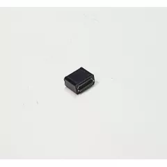Разъем - гнездо microUSB-B (5 pin) на кабель; ver.2.0 С корпусом ( Прямой, Черный ) -  5pin - Радиомир Саратов