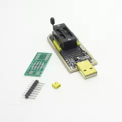 Программатор USB- EEPROM на чипе CH341A для програм. BIOS и памяти серий 24хх 25хх ч/з USB порт Поддерж.в/схемн.программир.EEPROM (I2C) и FLASH (SPI) ; скор.: 2-3Мбит/с. Ремонт TV; ПК BIOS; ЖК-диспл; ноутб; планш., - Программаторы для микросхем - Радиомир Саратов