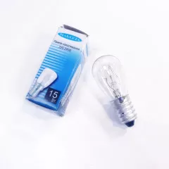 Лампа накаливания E14 15W 220V d=22мм, колба=32мм, Цв.колбы: прозрачная (для подсветки холодильника) (цоколь E14) / MAKEETA - Лампы накаливания (подсветка) - Радиомир Саратов