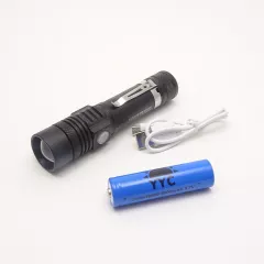 Фонарь светодиодный "BL-518 T6"; ZOOM;зарядка от USB;3 режима свечения; IP-65; аккумулятор 18650/4.2V+ кабель USB/microUSB в комплекте - Ручные св/д фонари - Радиомир Саратов
