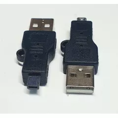 ПЕРЕХОДНИК USB-AM / miniUSB-4pin (шт.) (6-093 USB A "шт" - mini B 4Pin "шт", шт) - USB переходники - Радиомир Саратов