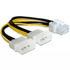Разветвитель питания Cablexpert, 2хMolex->PCI-Express 8pin, для подключения в/к PCI-Е (8pin) - Разветвители питания - Радиомир Саратов