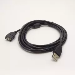 КАБЕЛЬ USB >USB AM-AF ver.2.0 3,0м ( фактич=2,65-3м ) с фильтром  УДЛИНИТЕЛЬ (штек.USB A - гн.USB A) - USB-AM x USB-AF - Радиомир Саратов