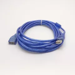 КАБЕЛЬ USB >USB AM-AF ver.2.0 3,0м  УДЛИНИТЕЛЬ(штек.USB A - гн.USB A) силикон; 100% экран; ф/фильтр; цвет:синий - USB-AM x USB-AF - Радиомир Саратов