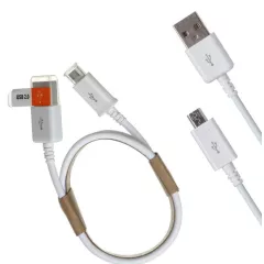 КАБЕЛЬ USB-AM / microUSB (штек.5pin)  1,0м  original FOX.N; Круглый; d=3,6мм; цвет: Белый; USB 2.0; в пакетике - USB-AM x microUSB - Радиомир Саратов