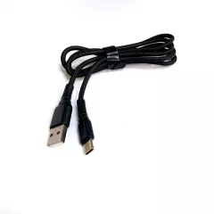 КАБЕЛЬ USB-AM / USB x Type-C (штекер) 1.0М "X-37-TC"; круглый; материал оплётки:ткань; d=3мм; цвет: черный - 1.0M - Радиомир Саратов