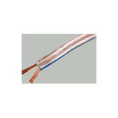 Акустический кабель Алюминий прозрачный 2X0,35 (22AWG) (бухта 100м)  (CCA/SCC) (SCC-TR-0.35)  BLUELINE  t: -25С до +40С   (PREMIER 25-012/ REXANT 01-6202-3) - Прозрачный-Силиконовая изоляция - Радиомир Саратов