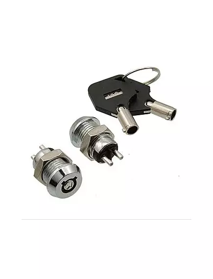 Ключ-выключатель, 2pin, корпус: стальной (SK10-01C) - Ключ-выключатель - Радиомир Саратов